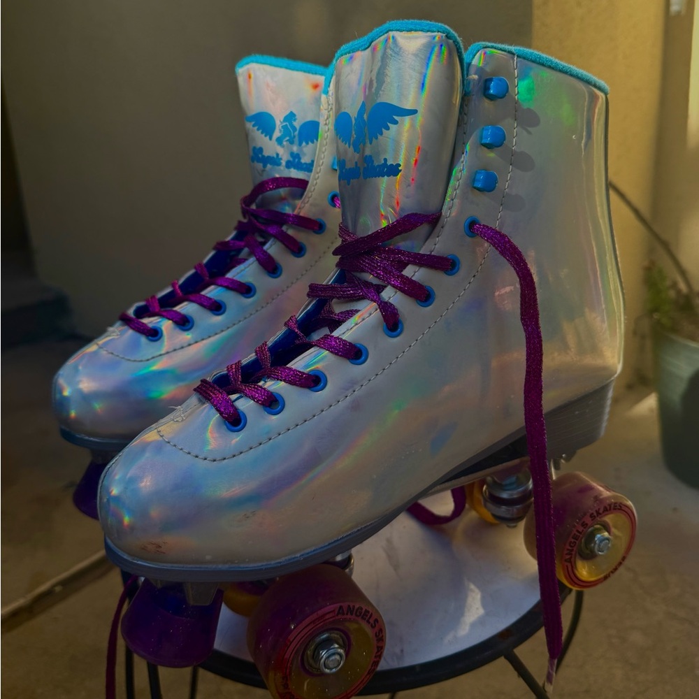 Holographic Roller Skates